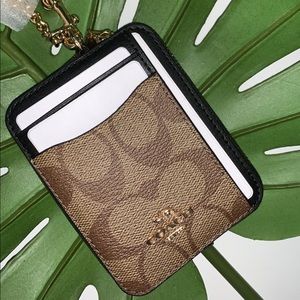Coach Khaki Multi Zip Card Wallet
